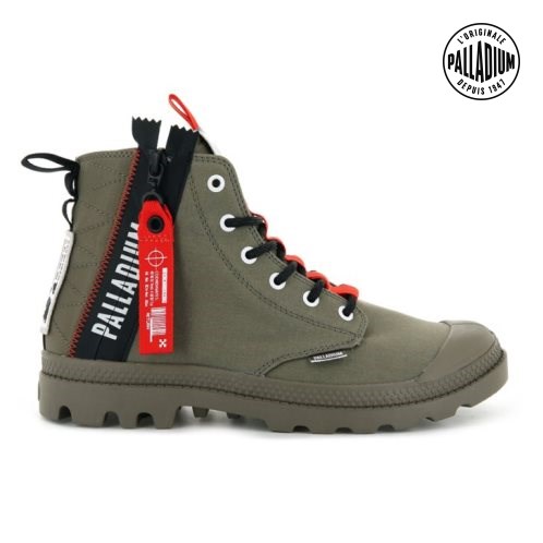 Palladium Pampa Hi Ticket To Earth Laarzen Dames Olijfgroen | NL 06HWXQM